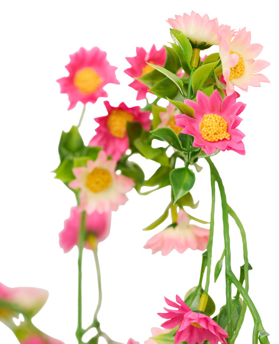 Kunstig blomsterranke rosa 210 cm